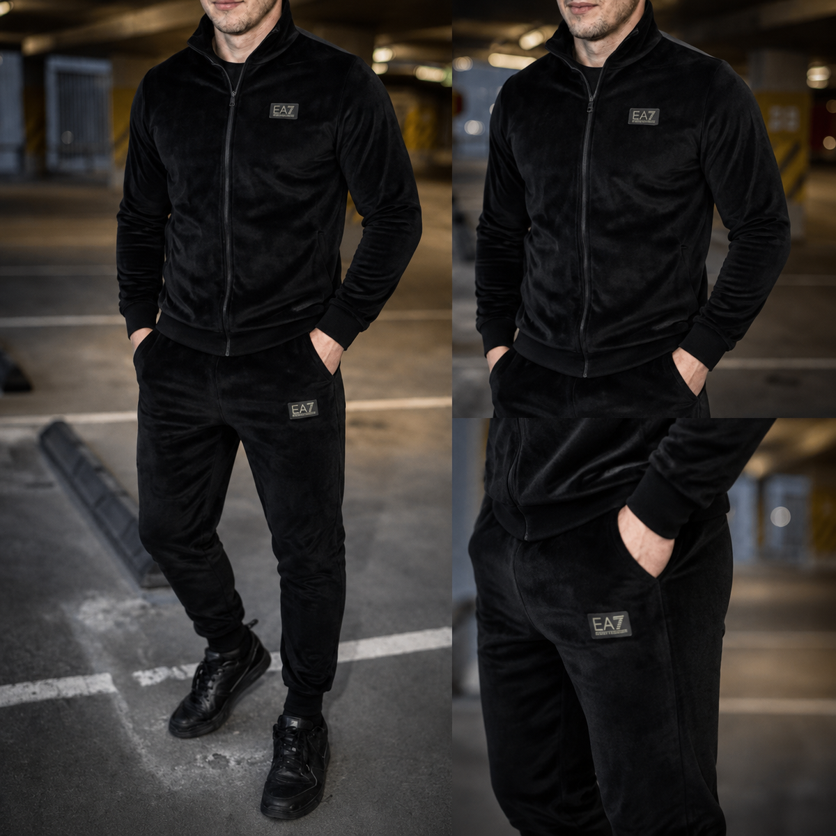 Emporio Armani veliūrinis kostiumas