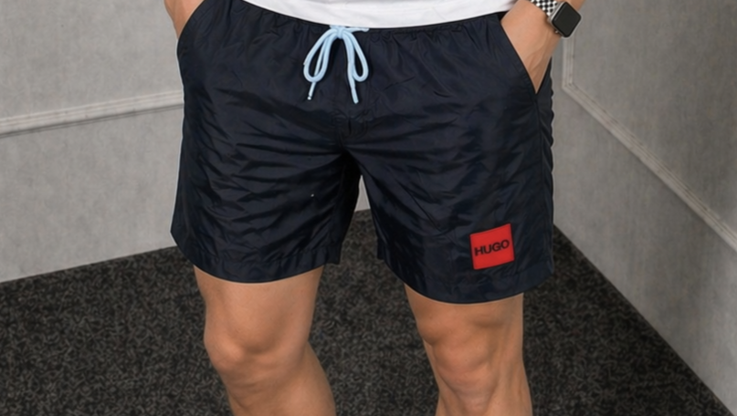 Hugo juodi maudymosi šortai